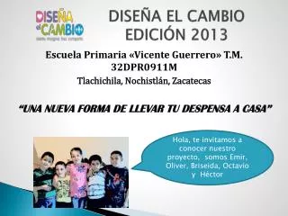 dise a el cambio edici n 2013