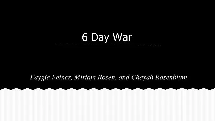 6 day war