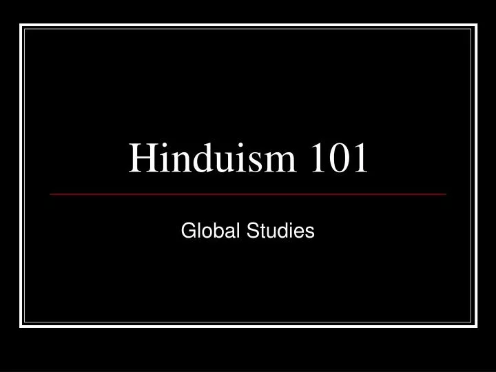 hinduism 101