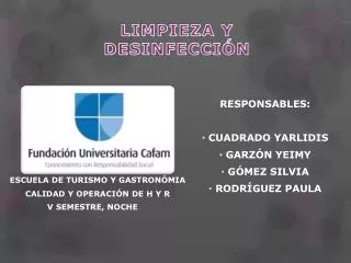 limpieza y desinfecci n