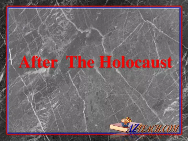 after the holocaust