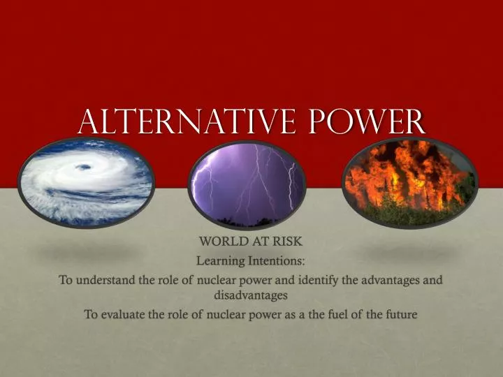 alternative power