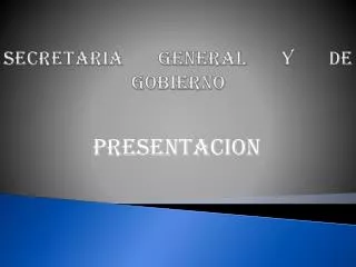 secretaria general y de gobierno