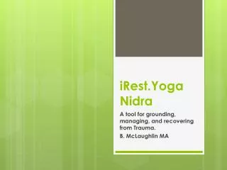 iRest.Yoga Nidra