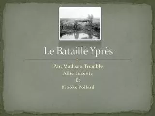 le bataille ypr s