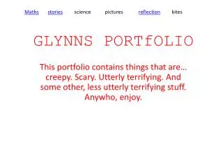 GLYNNS PORTfOLIO