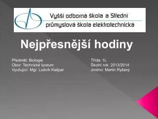 nejp esn j hodiny