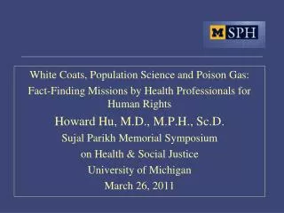 White Coats, Population Science and Poison Gas: