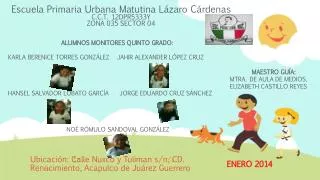 escuela primaria urbana matutina l zaro c rdenas c c t 12dpr5333y zona 035 sector 04