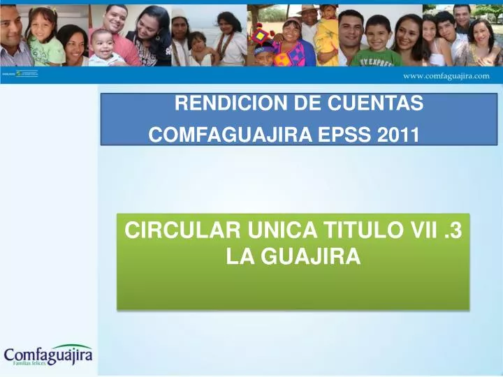 rendicion de cuentas comfaguajira epss 2011