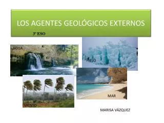 los agentes geol gicos externos