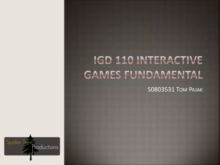 igd 110 interactive games fundamental