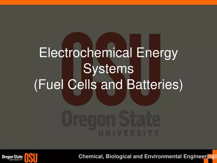 electrochemical energy systems fuel cells and batteries