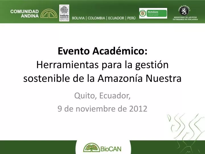 evento acad mico herramientas para la gesti n sostenible de la amazon a nuestra