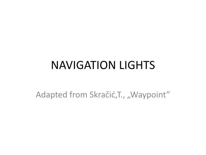 navigation lights