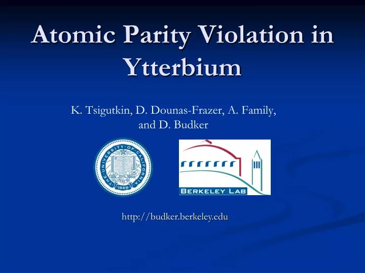 atomic parity violation in ytterbium
