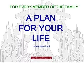 A PLAN FOR YOUR LIFE