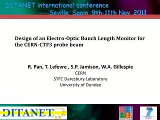 Design of an Electro-Optic Bunch Length Monitor for the CERN-CTF3 probe beam