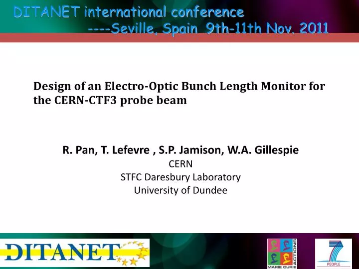 design of an electro optic bunch length monitor for the cern ctf3 probe beam