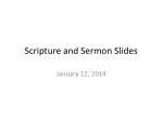 Scripture and Sermon Slides - slide 1