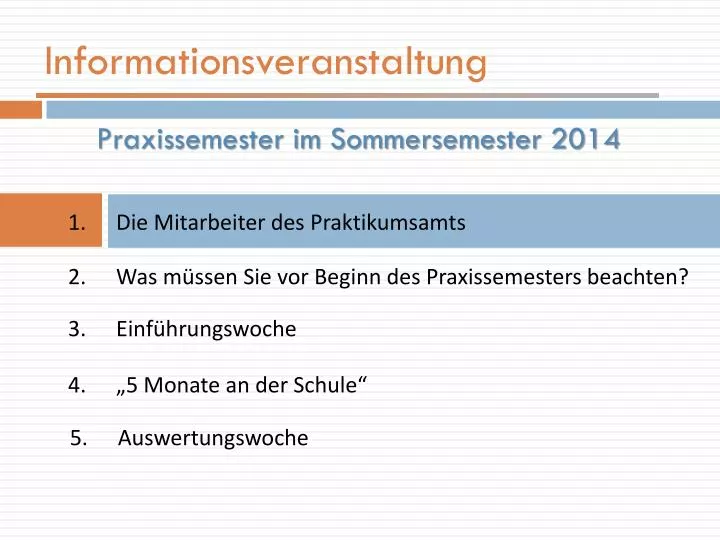 informationsveranstaltung