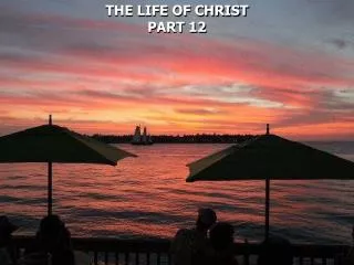 THE LIFE OF CHRIST PART 12