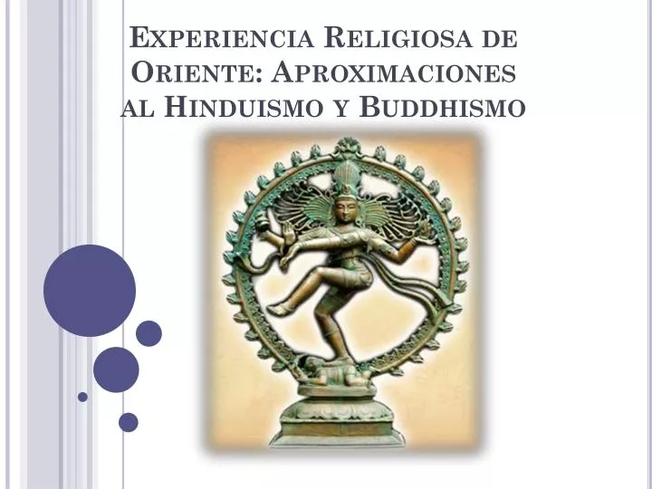 experiencia religiosa de oriente aproximaciones al hinduismo y buddhismo