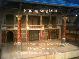 Finding King Lear