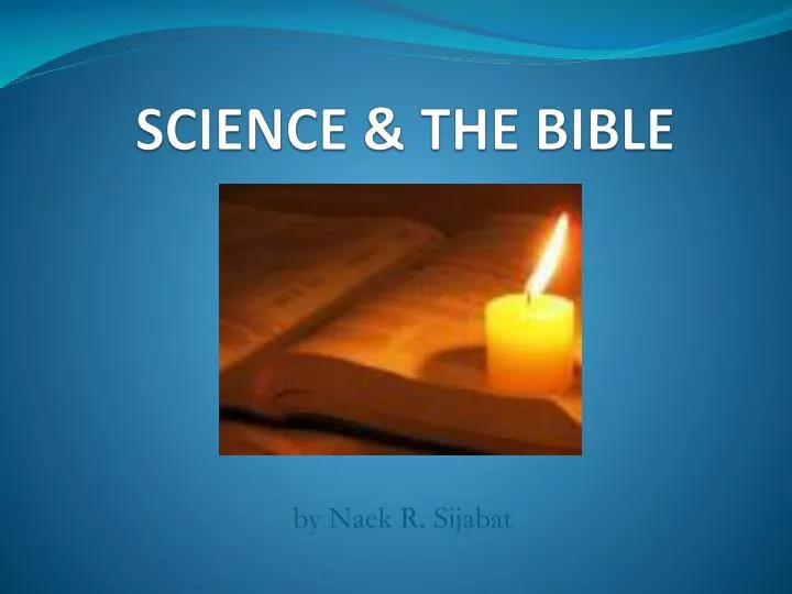 science the bible