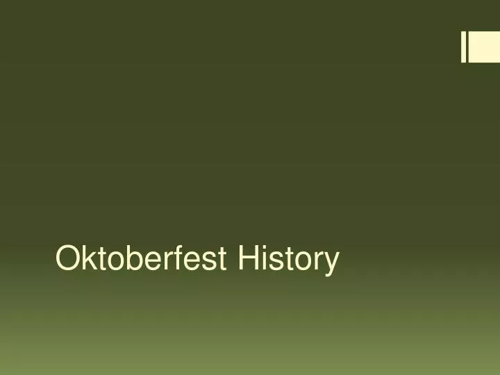 oktoberfest history