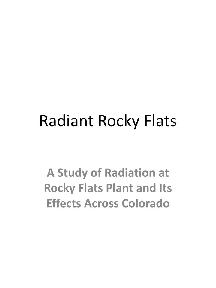 radiant rocky flats