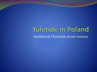 Yuletide in Poland