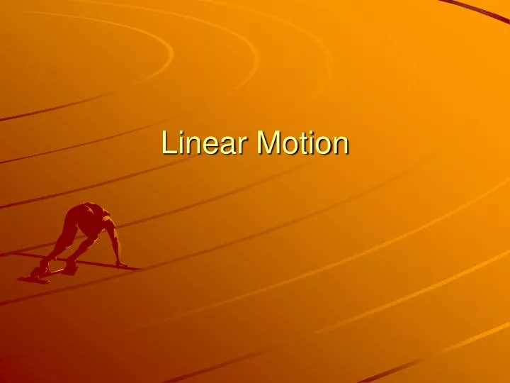 linear motion