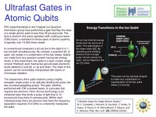 Ultrafast Gates in Atomic Qubits