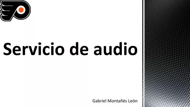 servicio de audio