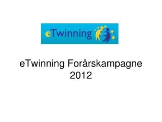 etwinning for rskampagne 2012