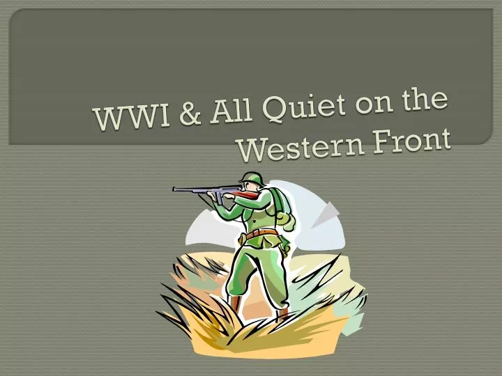 wwi all quiet on the western front
