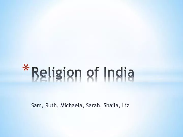 religion of india