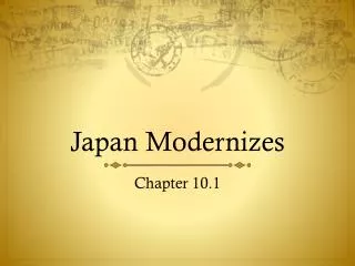 Japan Modernizes