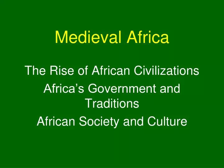 medieval africa