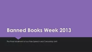 Banned Books Week 2013