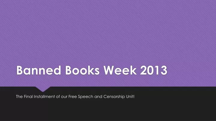 banned books week 2013