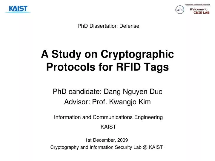 a study on cryptographic protocols for rfid tags