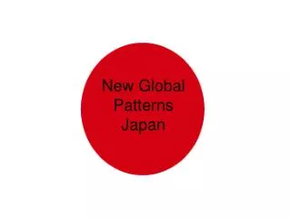 New Global Patterns Japan
