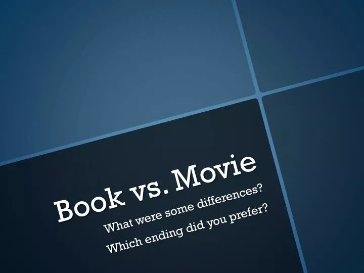 book vs movie