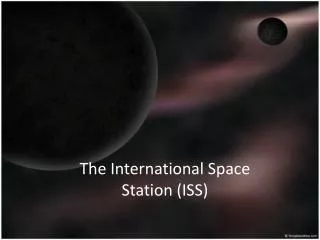 the international space station iss