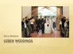 Uzbek Weddings