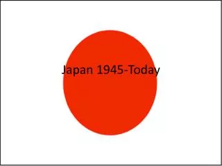 japan 1945 today