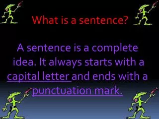 What is a sentence?