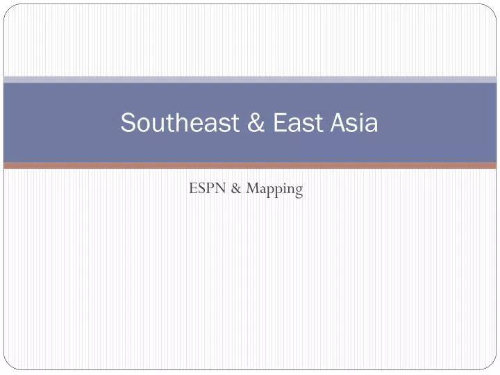 southeast east asia
